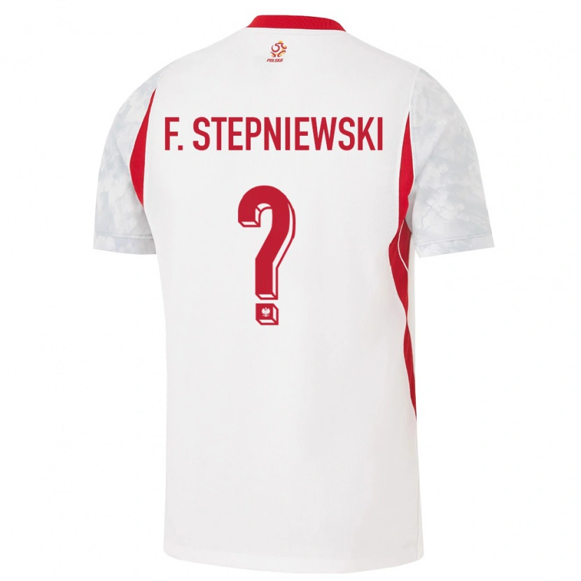 Danxen Kid Poland Franciszek Stepniewski #0 White Red Gray Home Jersey 26-28 T-Shirt