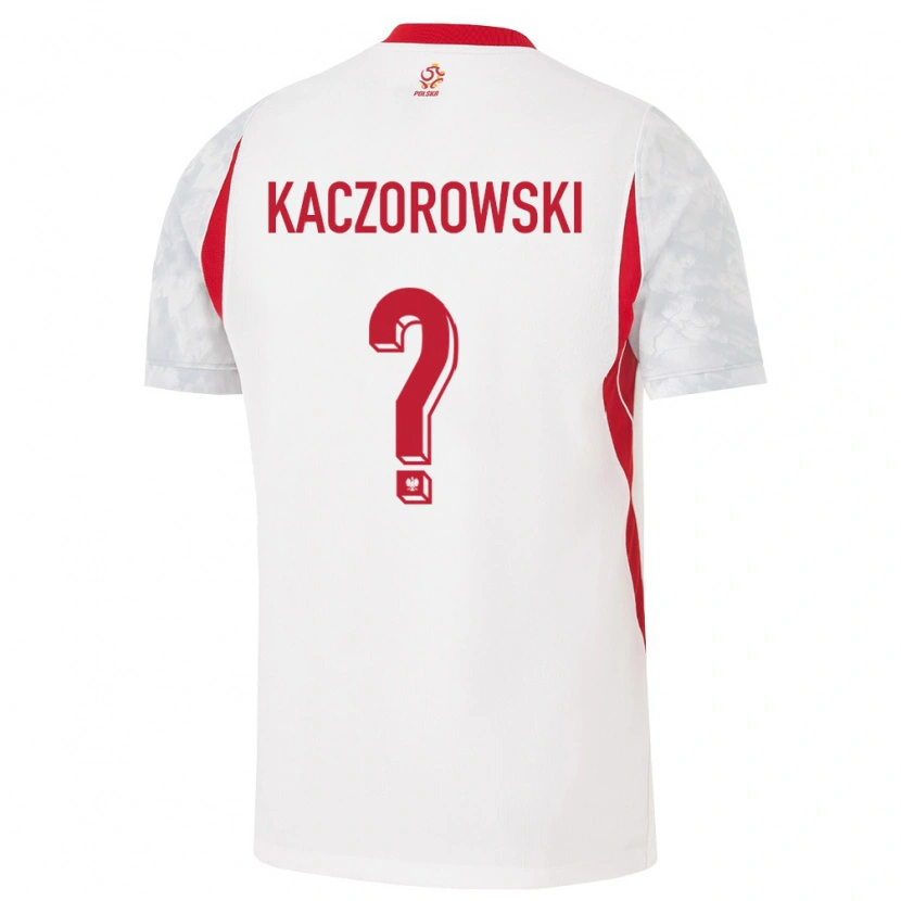 Danxen Kid Poland Jan Kaczorowski #0 White Red Gray Home Jersey 26-28 T-Shirt