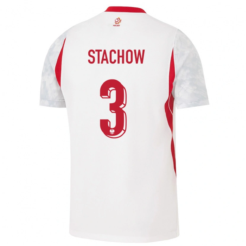 Danxen Kid Poland Patrick Stachow #3 White Red Gray Home Jersey 26-28 T-Shirt