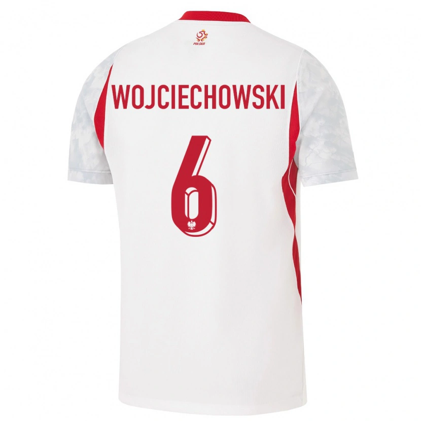 Danxen Kid Poland Maciej Wojciechowski #6 White Red Gray Home Jersey 26-28 T-Shirt