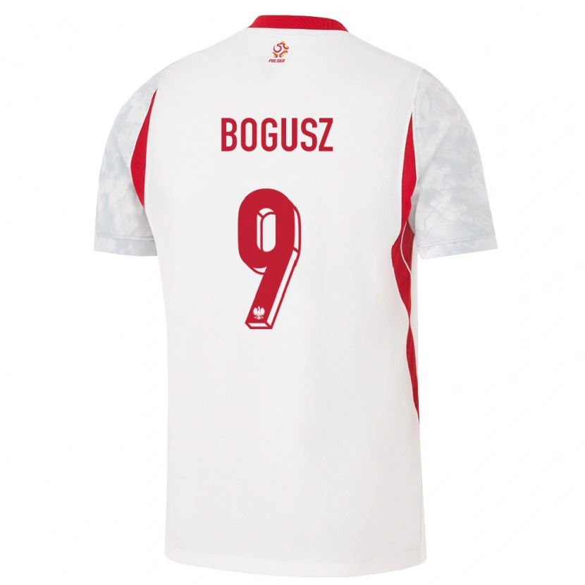 Danxen Kid Poland Mateusz Bogusz #9 White Red Gray Home Jersey 26-28 T-Shirt