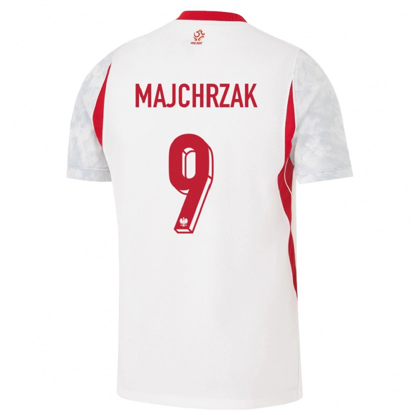 Danxen Kid Poland Jordan Majchrzak #9 White Red Gray Home Jersey 26-28 T-Shirt