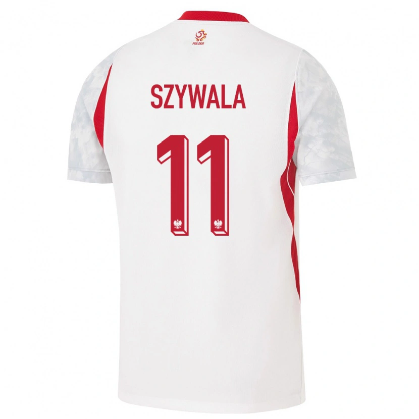 Danxen Kid Poland Bartosz Szywala #11 White Red Gray Home Jersey 26-28 T-Shirt