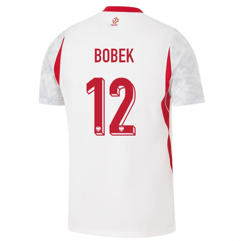 Danxen Kid Poland Aleksander Bobek #12 White Red Gray Home Jersey 26-28 T-Shirt