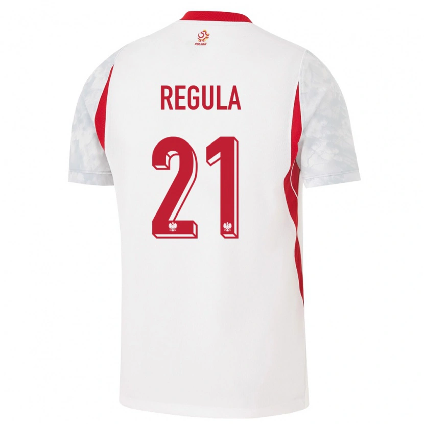 Danxen Kid Poland Marcel Reguła #21 White Red Gray Home Jersey 26-28 T-Shirt