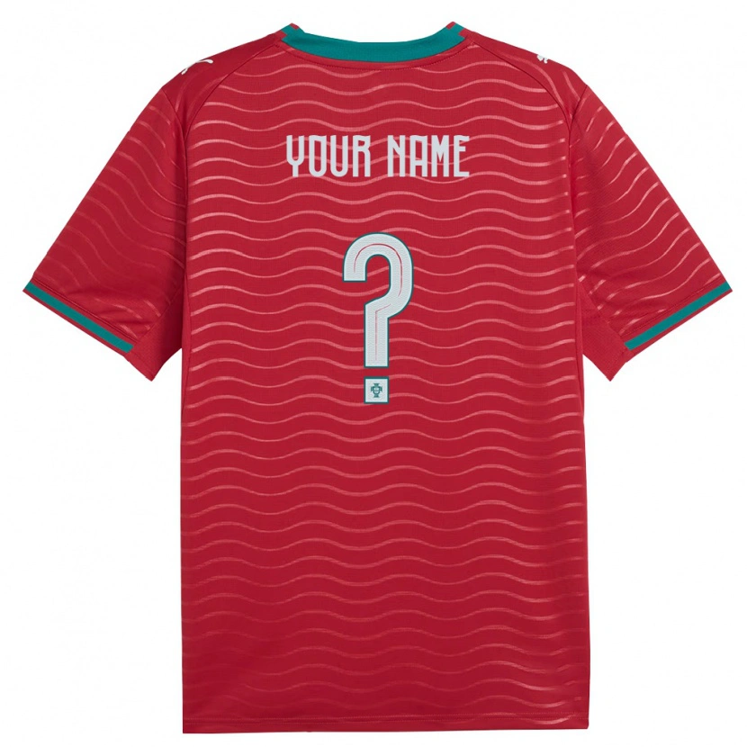 Danxen Kid Portugal Your Name #0 Red Green White Home Jersey 26-28 T-Shirt