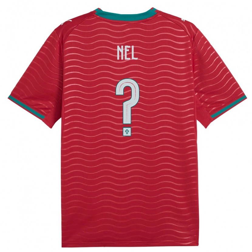 Danxen Kid Portugal Rafael Nel #0 Red Green White Home Jersey 26-28 T-Shirt