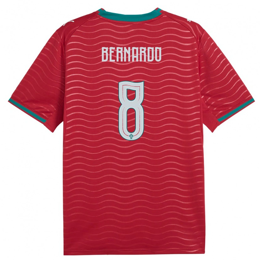 Danxen Kid Portugal Paulo Bernardo #8 Red Green White Home Jersey 26-28 T-Shirt
