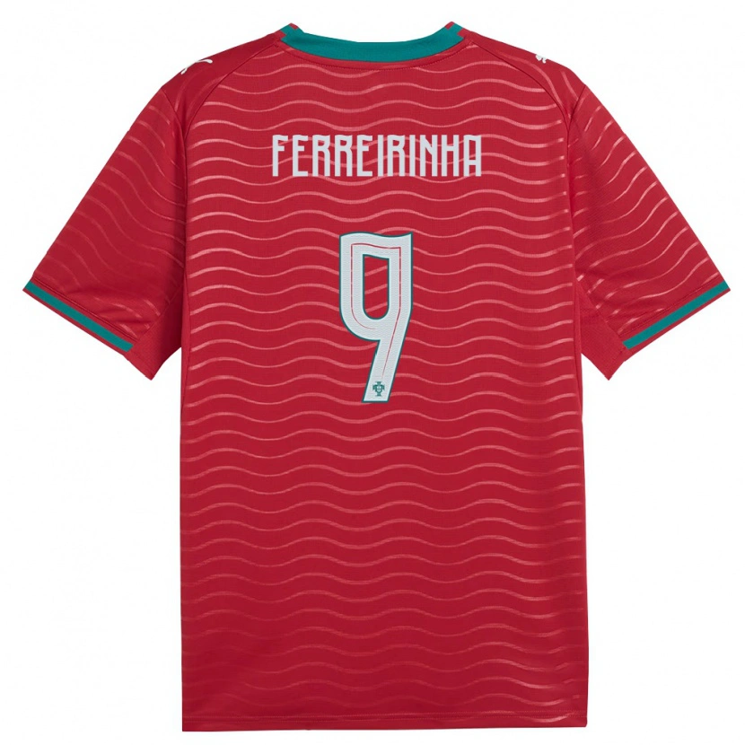 Danxen Kid Portugal Afonso Ferreirinha #9 Red Green White Home Jersey 26-28 T-Shirt