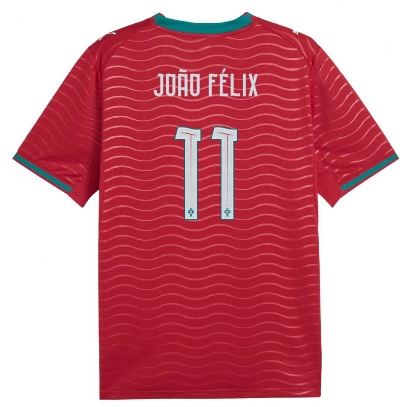 Danxen Kid Portugal João Félix #11 Red Green White Home Jersey 26-28 T-Shirt