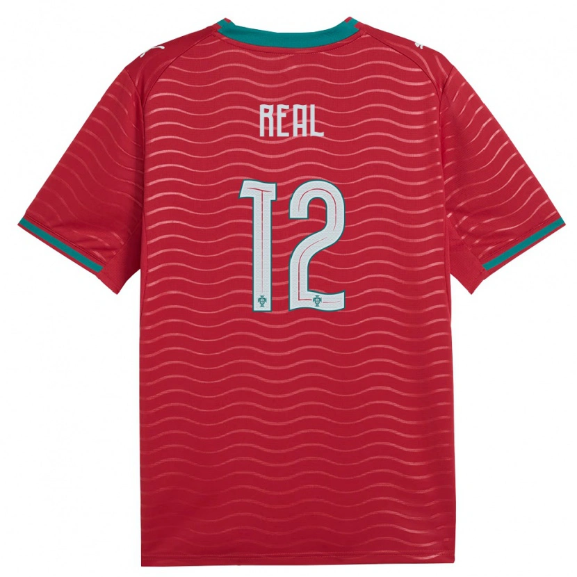Danxen Kid Portugal Rodrigo Real #12 Red Green White Home Jersey 26-28 T-Shirt