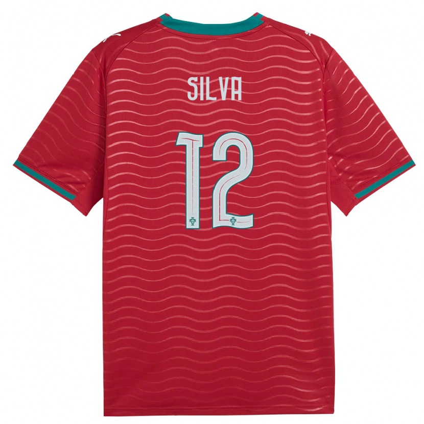 Danxen Kid Portugal Vasco Silva #12 Red Green White Home Jersey 26-28 T-Shirt