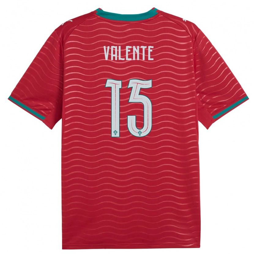 Danxen Kid Portugal Salvador Valente #15 Red Green White Home Jersey 26-28 T-Shirt