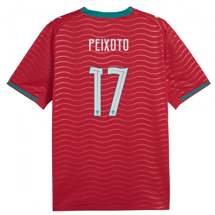 Danxen Kid Portugal Tomás Peixoto #17 Red Green White Home Jersey 26-28 T-Shirt