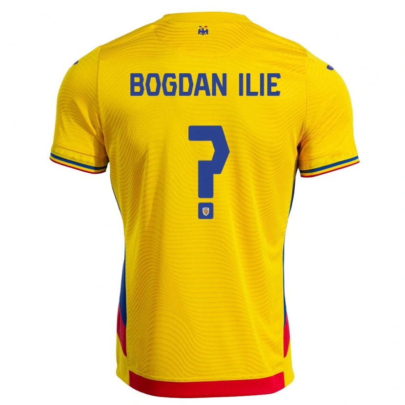 Danxen Kid Romania Bogdan Ilie #0 Yellow Red Home Jersey 26-28 T-Shirt