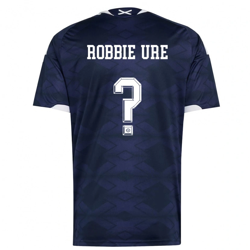 Danxen Kid Scotland Robbie Ure #0 Navy White Home Jersey 26-28 T-Shirt