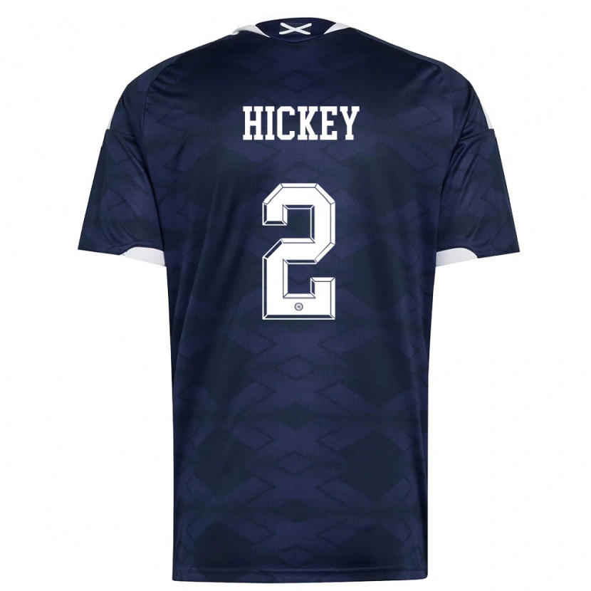 Danxen Kid Scotland Aaron Hickey #2 Navy White Home Jersey 26-28 T-Shirt