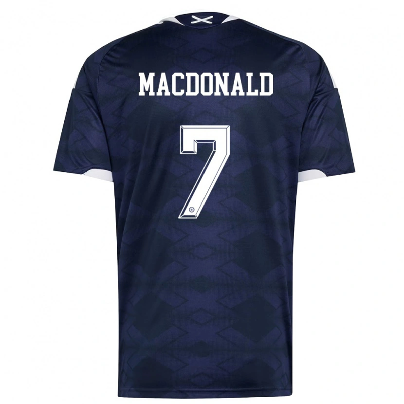 Danxen Kid Scotland Callum Macdonald #7 Navy White Home Jersey 26-28 T-Shirt