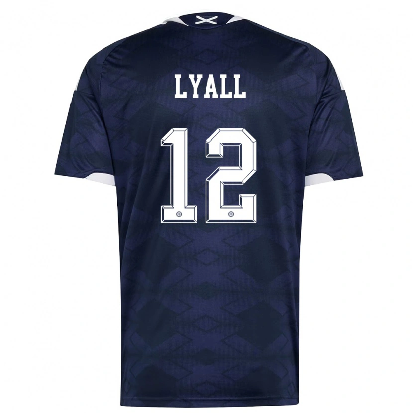 Danxen Kid Scotland Warren Lyall #12 Navy White Home Jersey 26-28 T-Shirt
