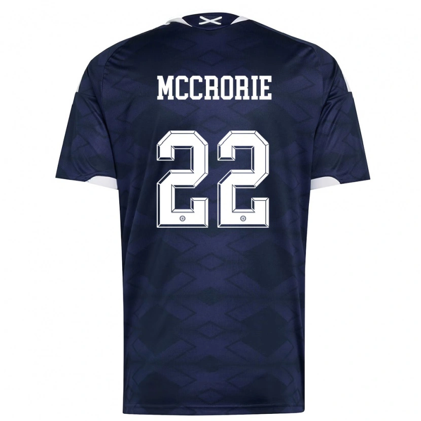 Danxen Kid Scotland Ross Mccrorie #22 Navy White Home Jersey 26-28 T-Shirt