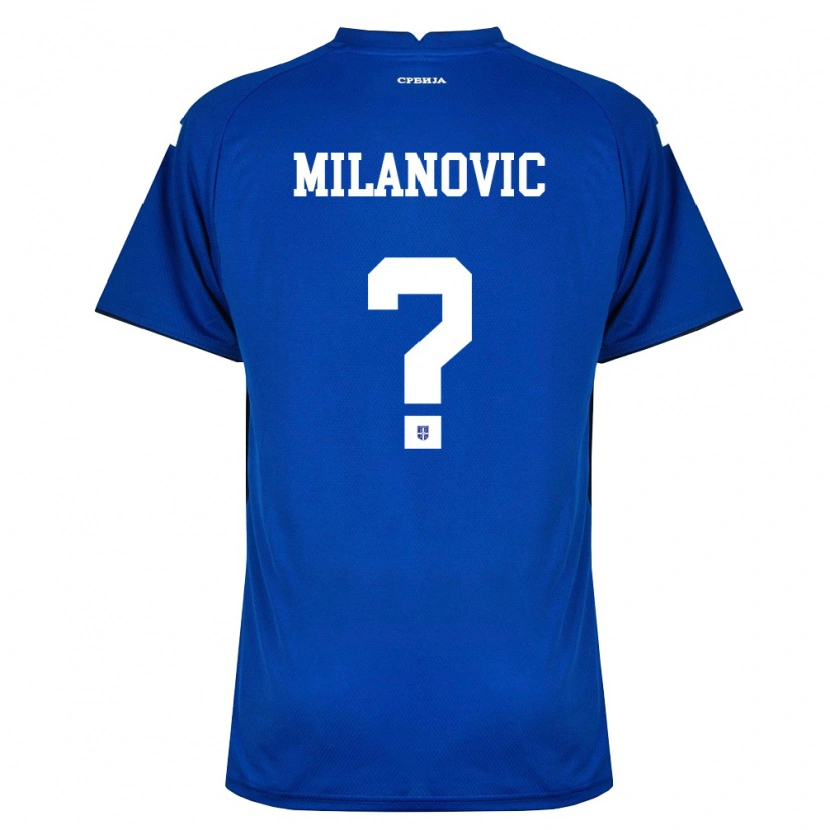 Danxen Kid Serbia Andrej Milanovic #0 Navy Red Home Jersey 26-28 T-Shirt