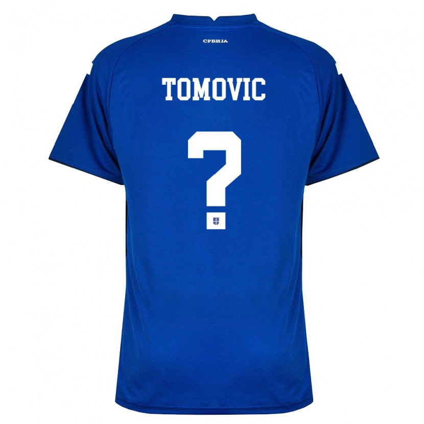 Danxen Kid Serbia Stefan Tomovic #0 Navy Red Home Jersey 26-28 T-Shirt