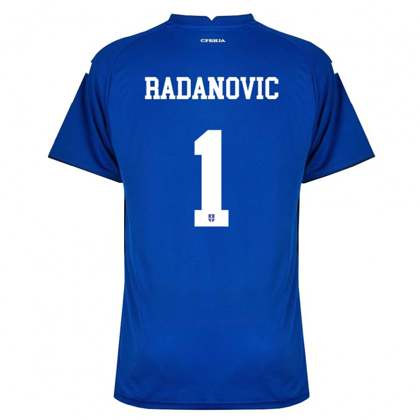Danxen Kid Serbia Savo Radanovic #1 Navy Red Home Jersey 26-28 T-Shirt