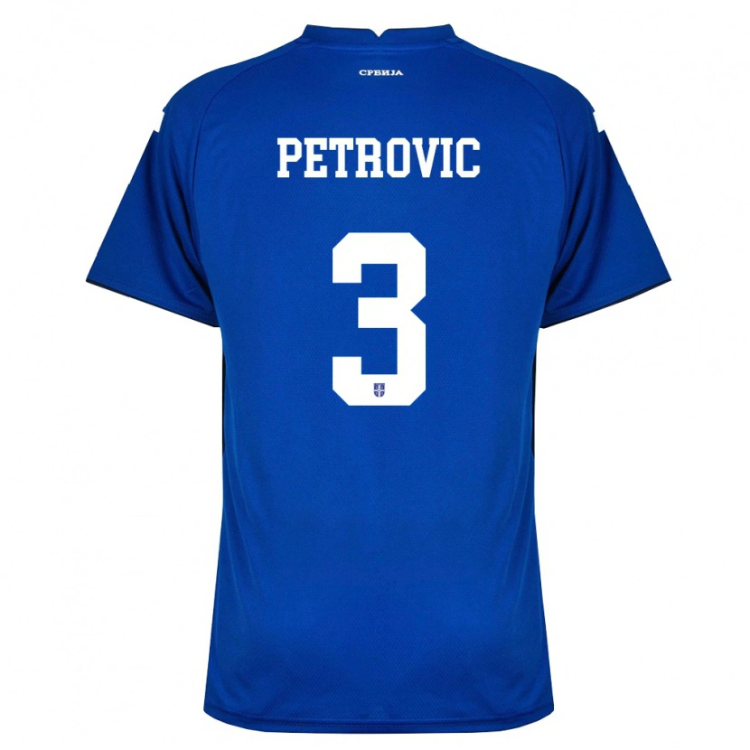 Danxen Kid Serbia Stefan Petrovic #3 Navy Red Home Jersey 26-28 T-Shirt