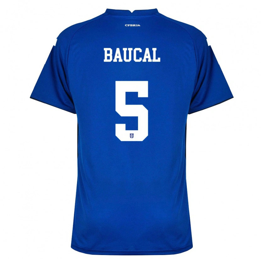 Danxen Kid Serbia Strahinja Baucal #5 Navy Red Home Jersey 26-28 T-Shirt