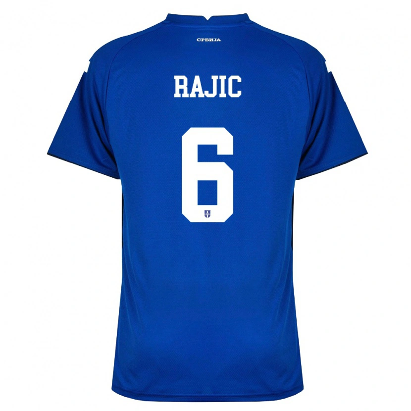 Danxen Kid Serbia Aleksa Rajic #6 Navy Red Home Jersey 26-28 T-Shirt