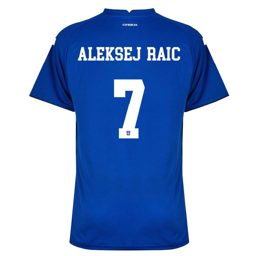Danxen Kid Serbia Neven Aleksej Raic #7 Navy Red Home Jersey 26-28 T-Shirt