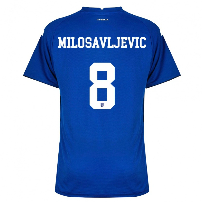 Danxen Kid Serbia Jovan Milosavljevic #8 Navy Red Home Jersey 26-28 T-Shirt