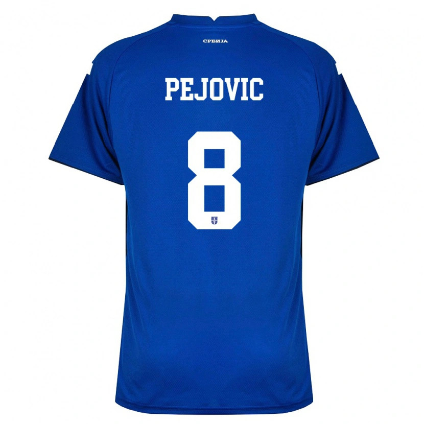 Danxen Kid Serbia Veljko Pejovic #8 Navy Red Home Jersey 26-28 T-Shirt