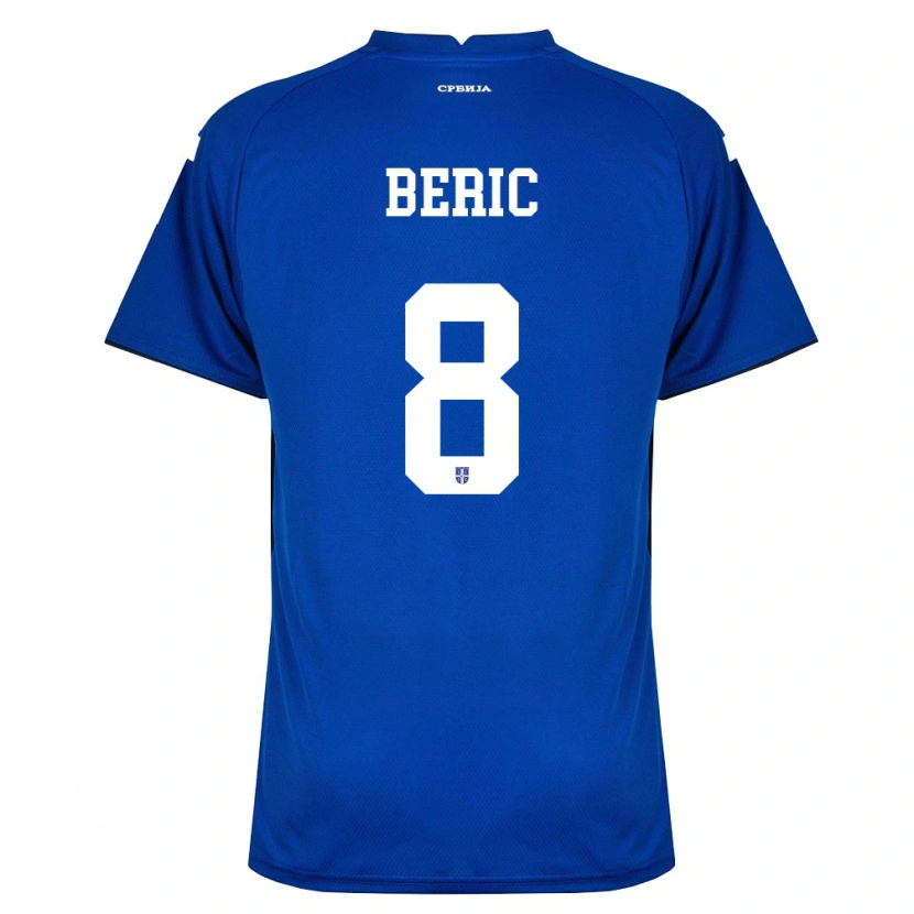 Danxen Kid Serbia Veljko Beric #8 Navy Red Home Jersey 26-28 T-Shirt