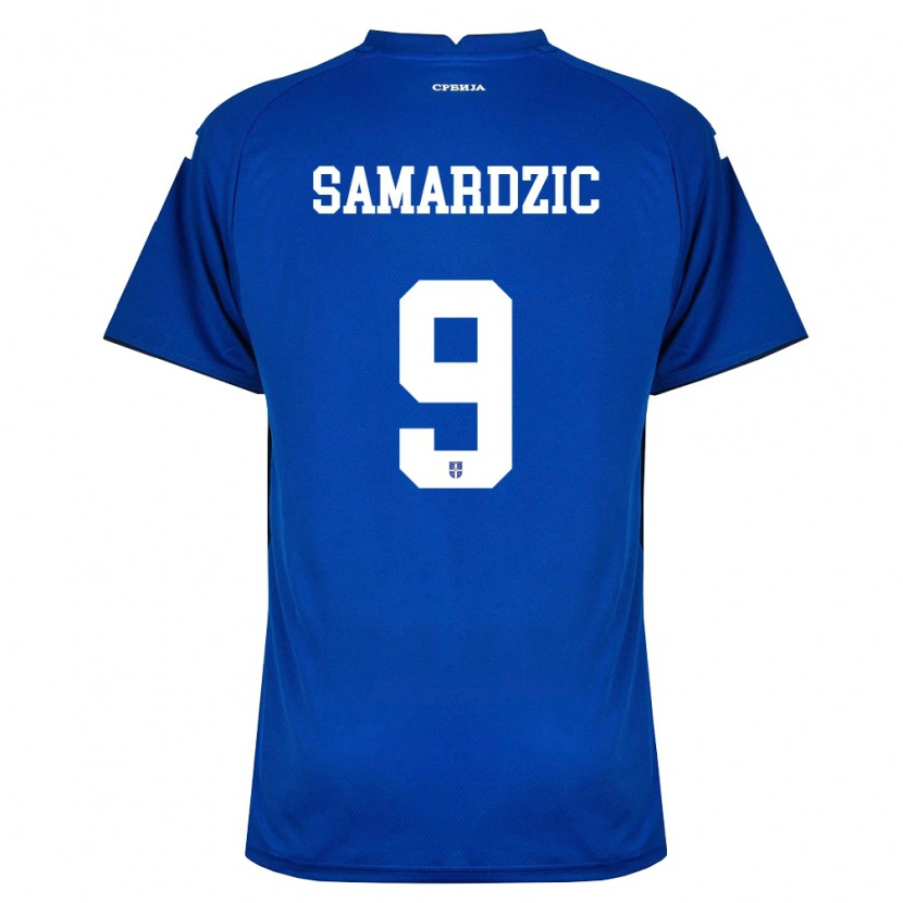 Danxen Kid Serbia Tadija Samardzic #9 Navy Red Home Jersey 26-28 T-Shirt