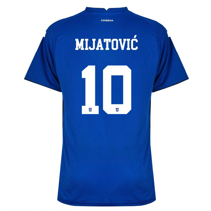Danxen Kid Serbia Jovan Mijatovic #10 Navy Red Home Jersey 26-28 T-Shirt