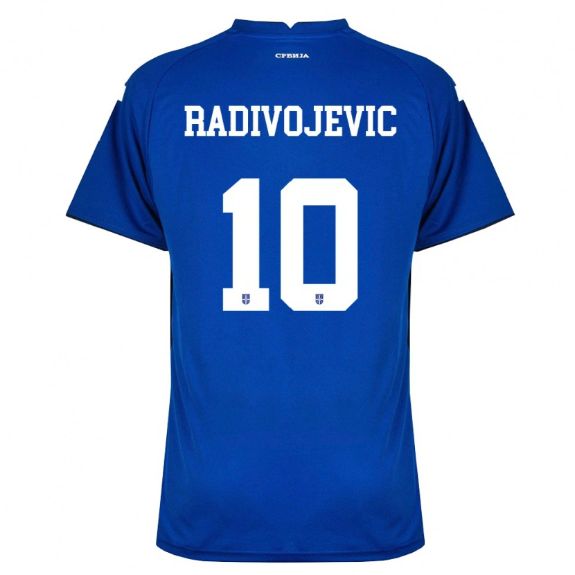 Danxen Kid Serbia Strahinja Radivojevic #10 Navy Red Home Jersey 26-28 T-Shirt