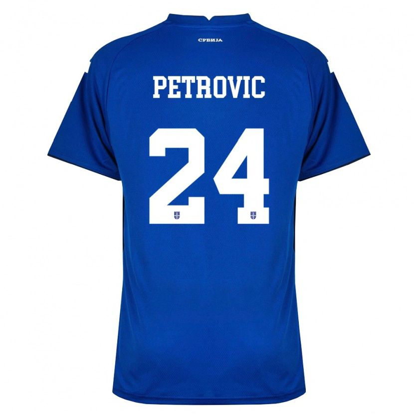Danxen Kid Serbia Petar Petrovic #24 Navy Red Home Jersey 26-28 T-Shirt