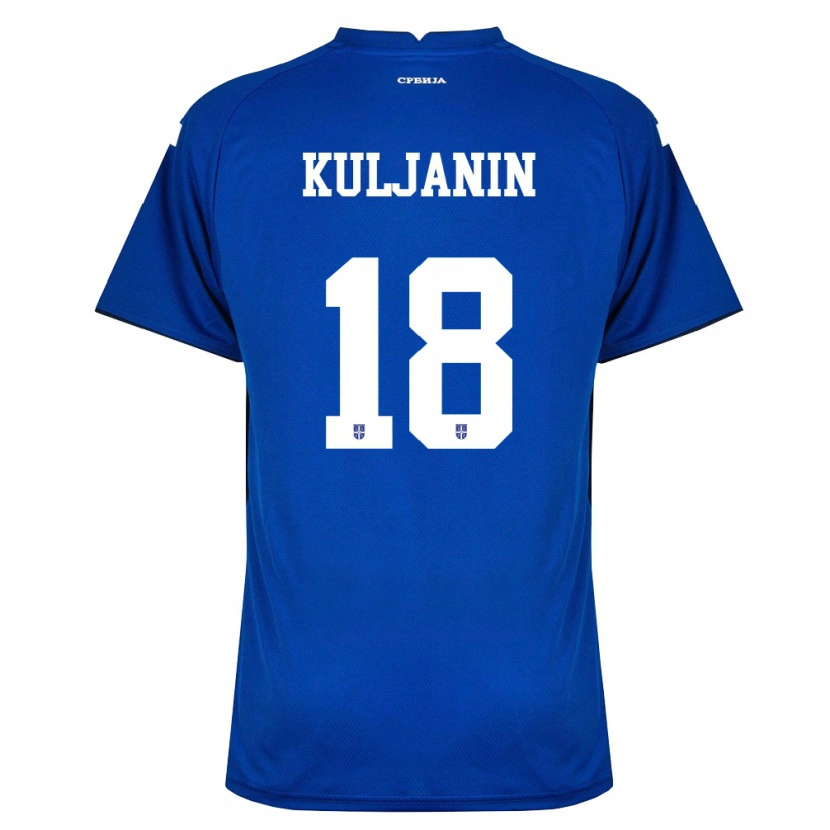Danxen Kid Serbia Aleksa Kuljanin #18 Navy Red Home Jersey 26-28 T-Shirt
