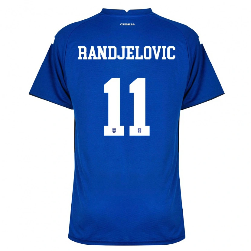 Danxen Kid Serbia Lazar Randjelovic #11 Navy Red Home Jersey 26-28 T-Shirt