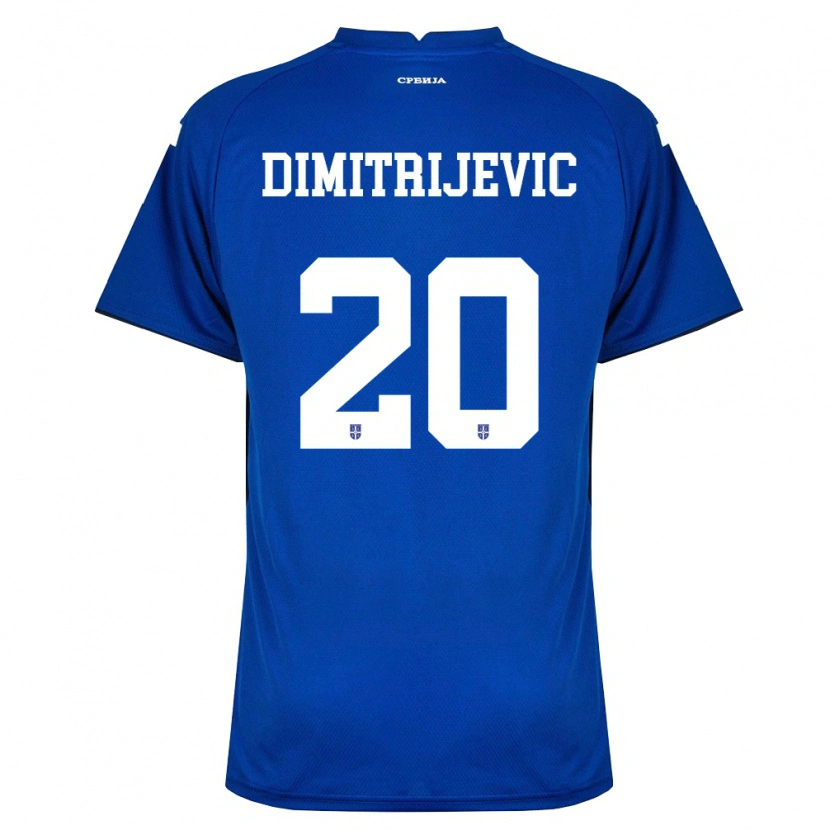 Danxen Kid Serbia Vojin Dimitrijevic #20 Navy Red Home Jersey 26-28 T-Shirt