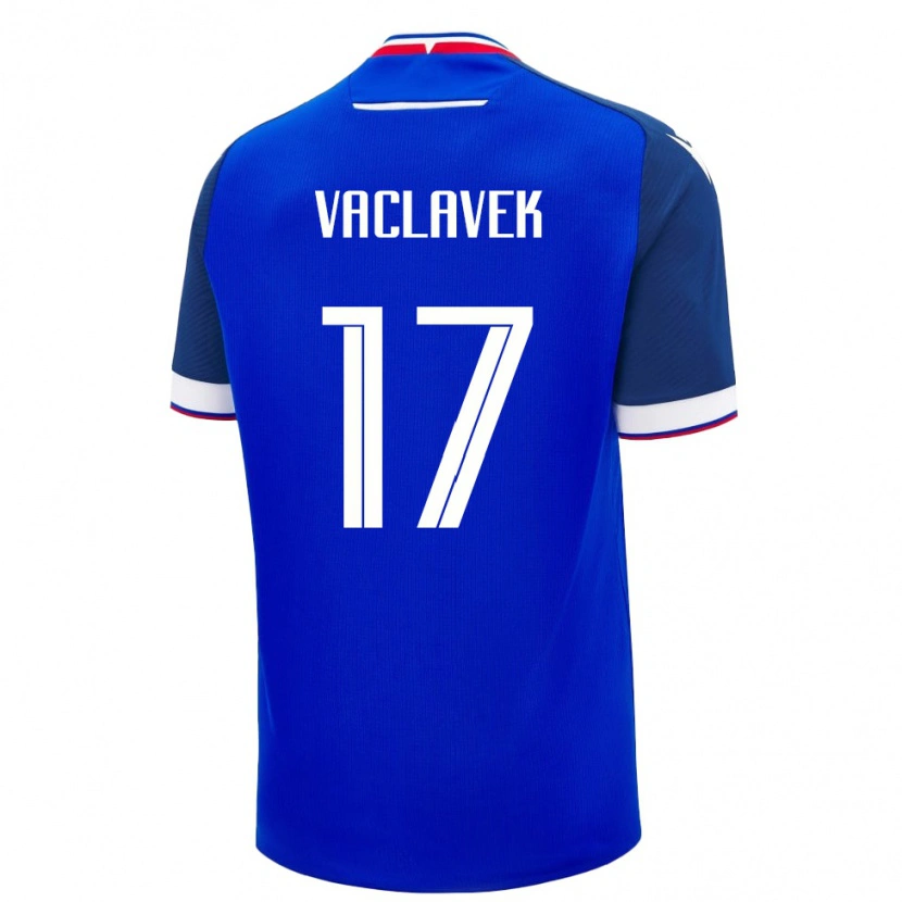 Danxen Kid Slovakia Marko Vaclavek #17 Blue White Home Jersey 26-28 T-Shirt
