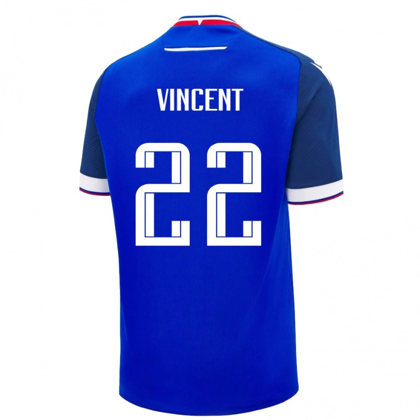 Danxen Kid Slovakia Maëvan Vincent #22 Blue White Home Jersey 26-28 T-Shirt