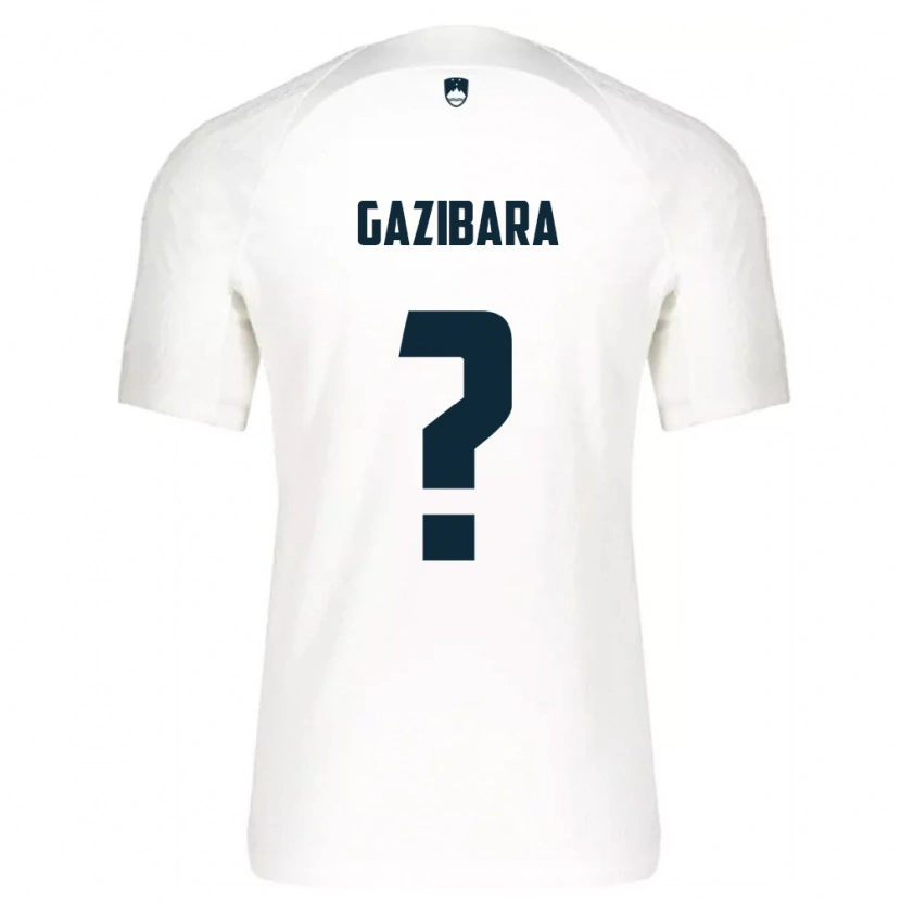 Danxen Kid Slovenia Ishak Gazibara #0 White Blue Home Jersey 26-28 T-Shirt