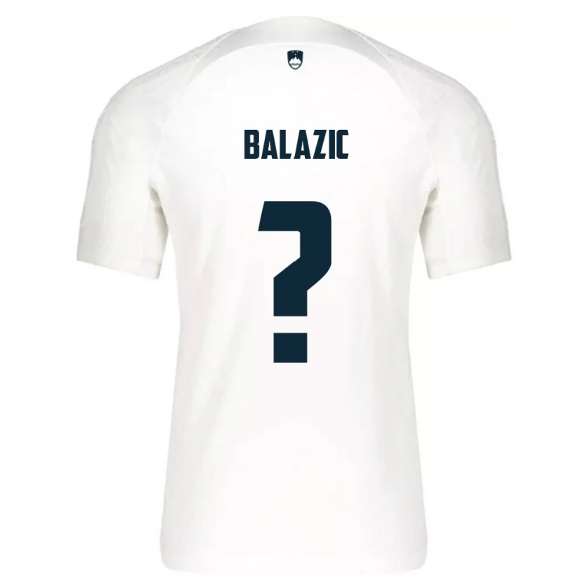 Danxen Kid Slovenia Jan Balazic #0 White Blue Home Jersey 26-28 T-Shirt
