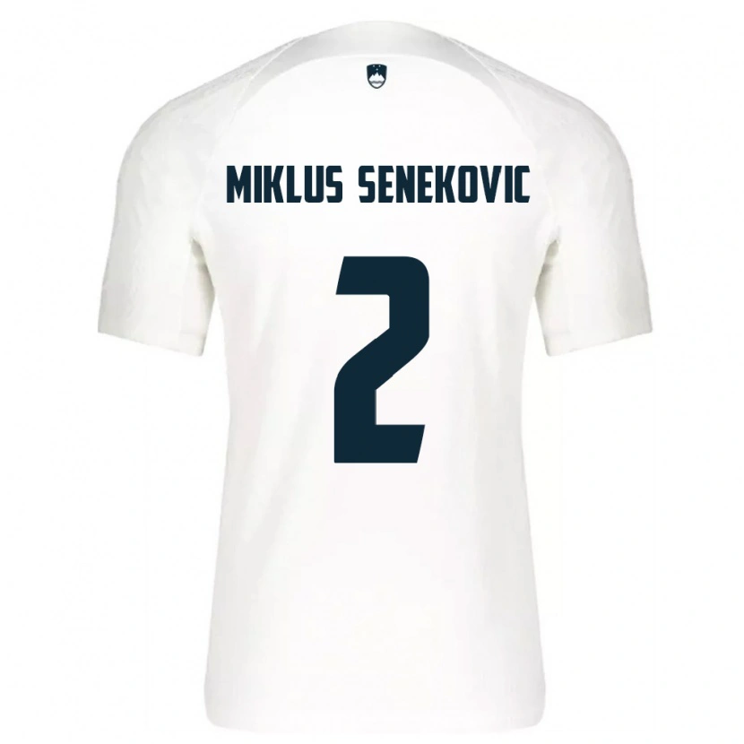 Danxen Kid Slovenia Gal Miklus Senekovic #2 White Blue Home Jersey 26-28 T-Shirt