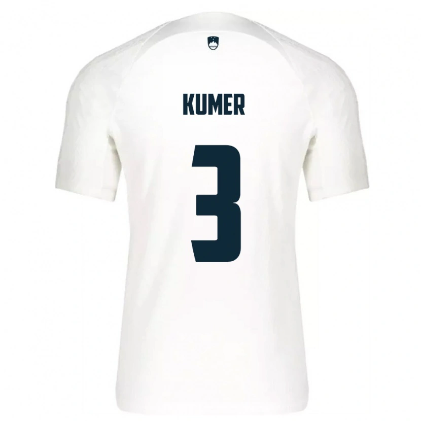 Danxen Kid Slovenia Alin Kumer Celik #3 White Blue Home Jersey 26-28 T-Shirt