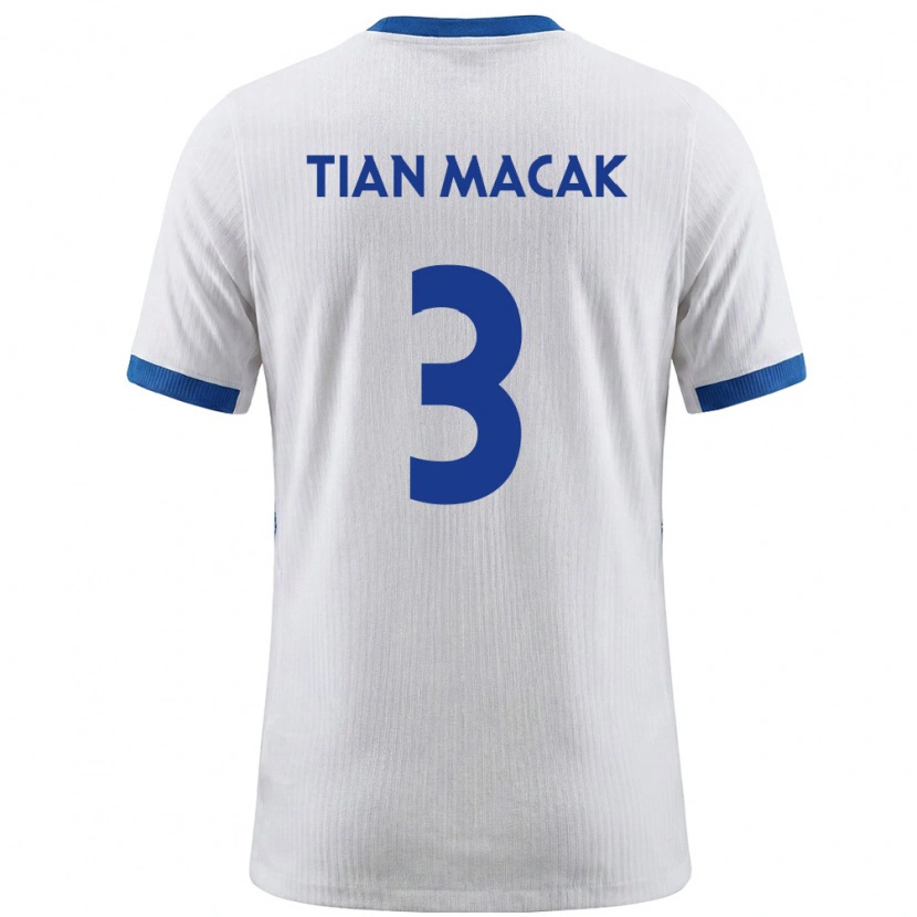 Danxen Kid Slovenia Tian Macak #3 White Blue Home Jersey 26-28 T-Shirt
