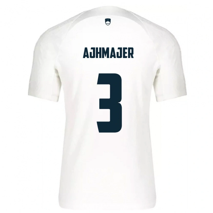 Danxen Kid Slovenia Nejc Ajhmajer #3 White Blue Home Jersey 26-28 T-Shirt