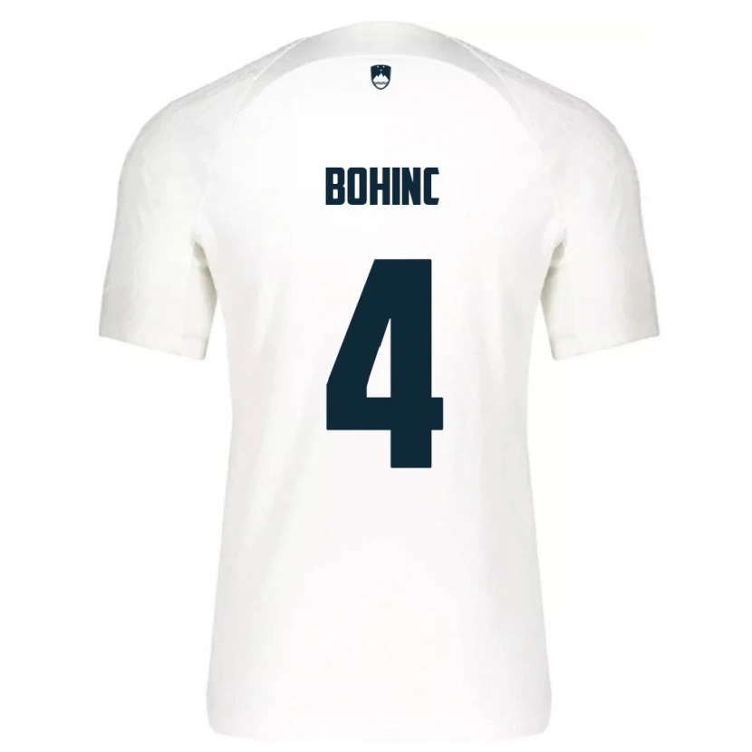 Danxen Kid Slovenia Lev Bohinc #4 White Blue Home Jersey 26-28 T-Shirt